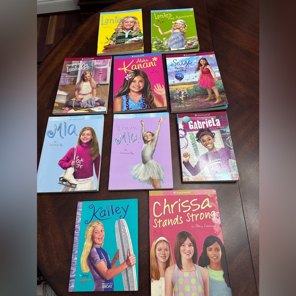 10 American Girl Books Mia Gabriela Kanani Kailey Lanie Chrissa Saige Isabella